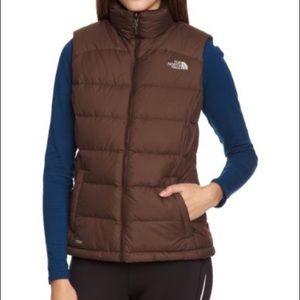 The North Face Womens Brown Puffer Vest 